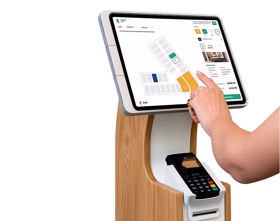 Unmanned self-service payment kiosk